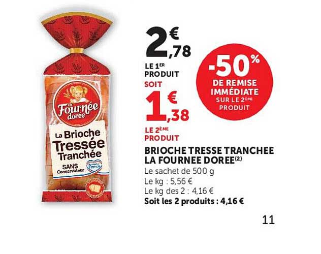 BRIOCHE TRESSE TRANCHEE LA FOURNEE DOREE(2)