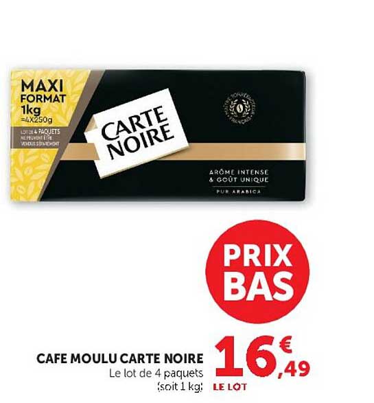 CAFE MOULU CARTE NOIRE