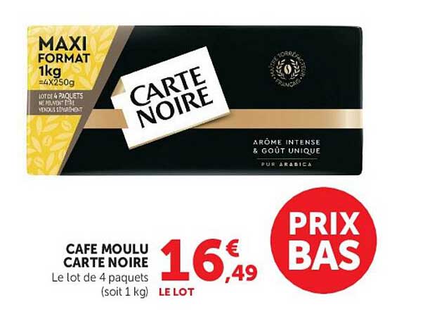 CAFE MOULU CARTE NOIRE