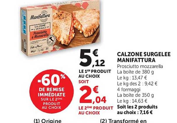 CALZONE SURGELÉE MANIFATTURA