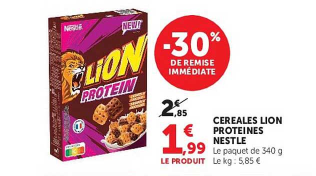 CEREALES LION PROTEINES NESTLE