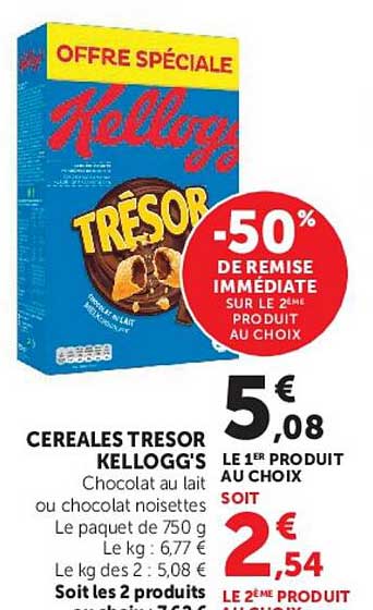 CEREALES TRESOR KELLOGG'S