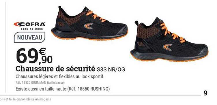 Chaussure de sécurité S3S NR/OG