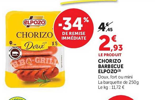 CHORIZO BARBECUE ELPOZO³