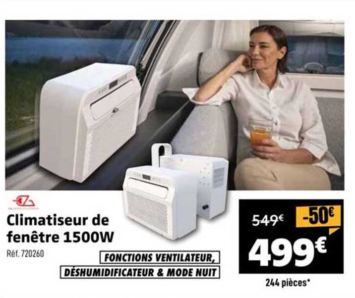 Climatiseur de fenêtre 1500W