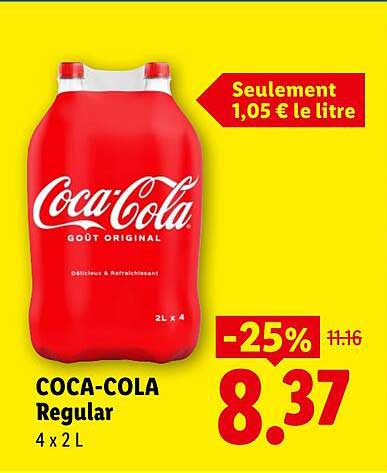 COCA-COLA Regular 4 x 2 L