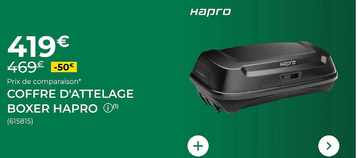 COFFRE D'ATTELAGE BOXER HAPRO
