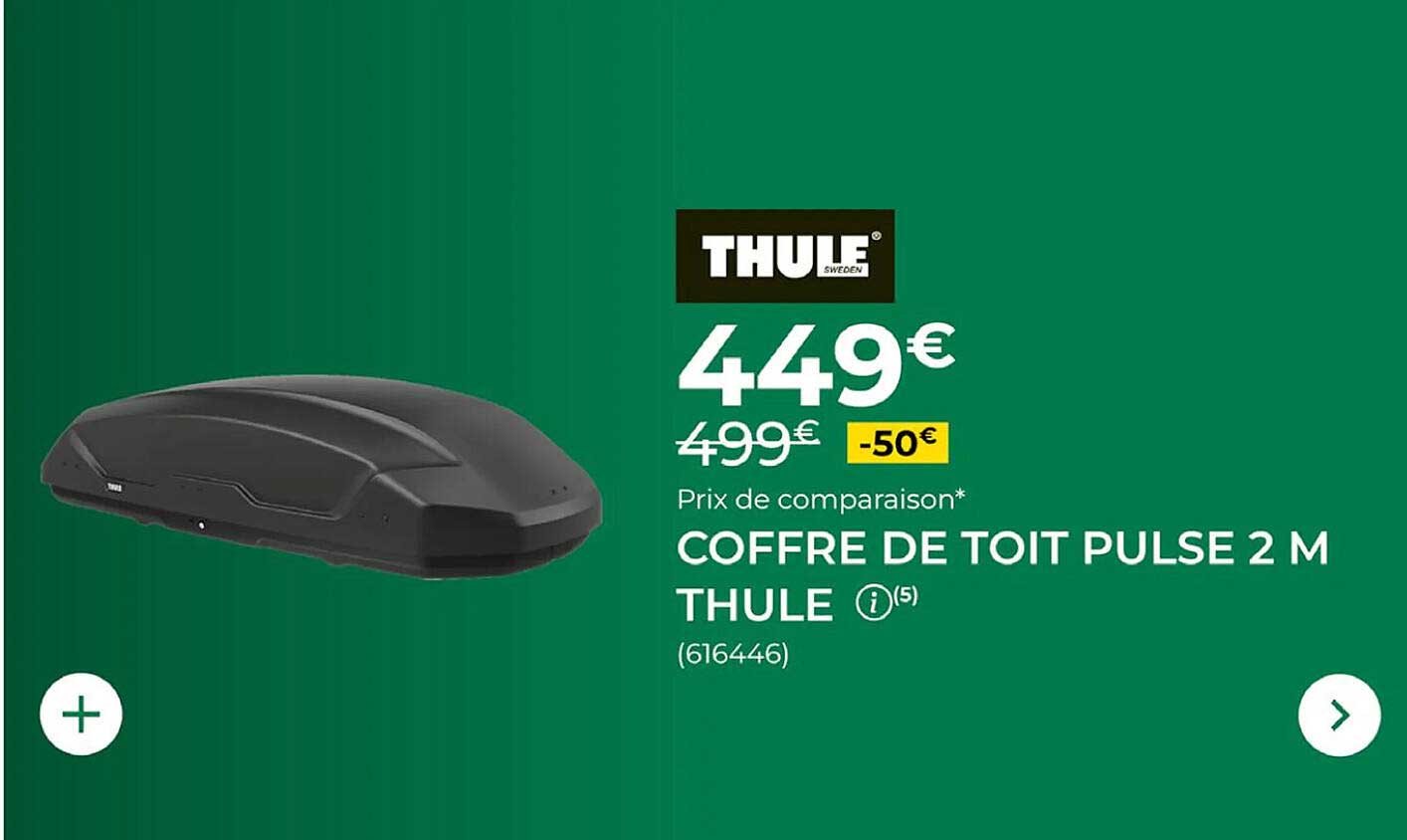 COFFRE DE TOIT PULSE 2 M THULE