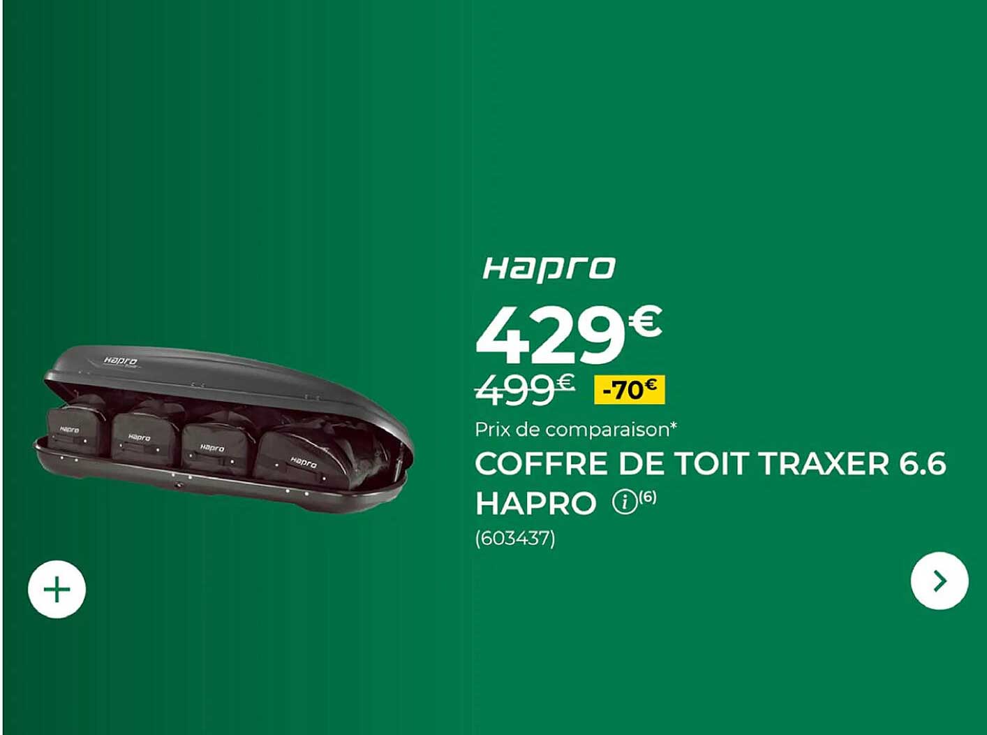 COFFRE DE TOIT TRAXER 6.6 HAPRO