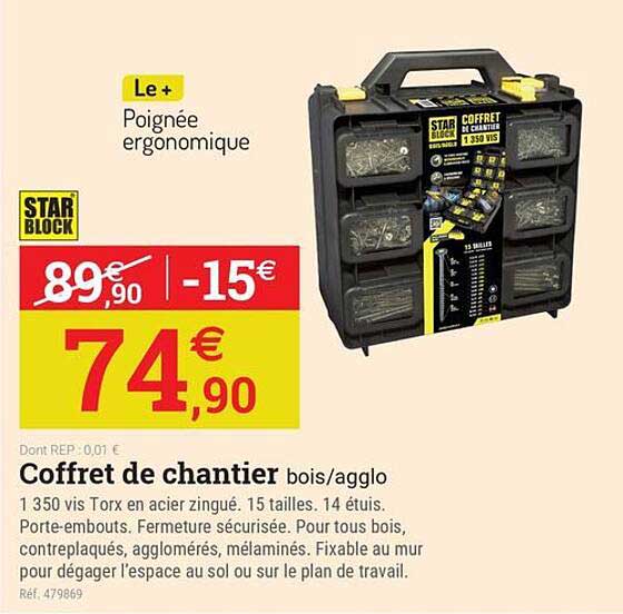 Coffret de chantier bois/aglo