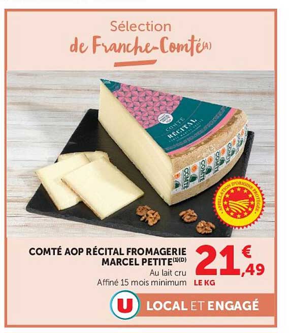 COMTÉ AOP RÉCITAL FROMAGERIE MARCEL PETITE