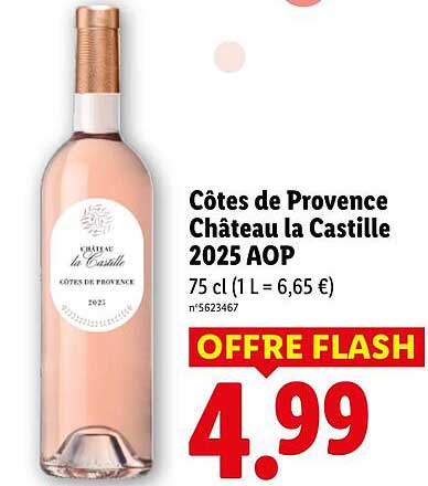 Côtes de Provence Château la Castille 2025 AOP