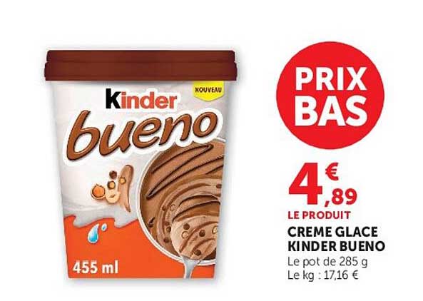 CREME GLACE KINDER BUENO