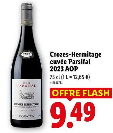 Crozes-Hermitage cuvée Parsifal 2023 AOP
