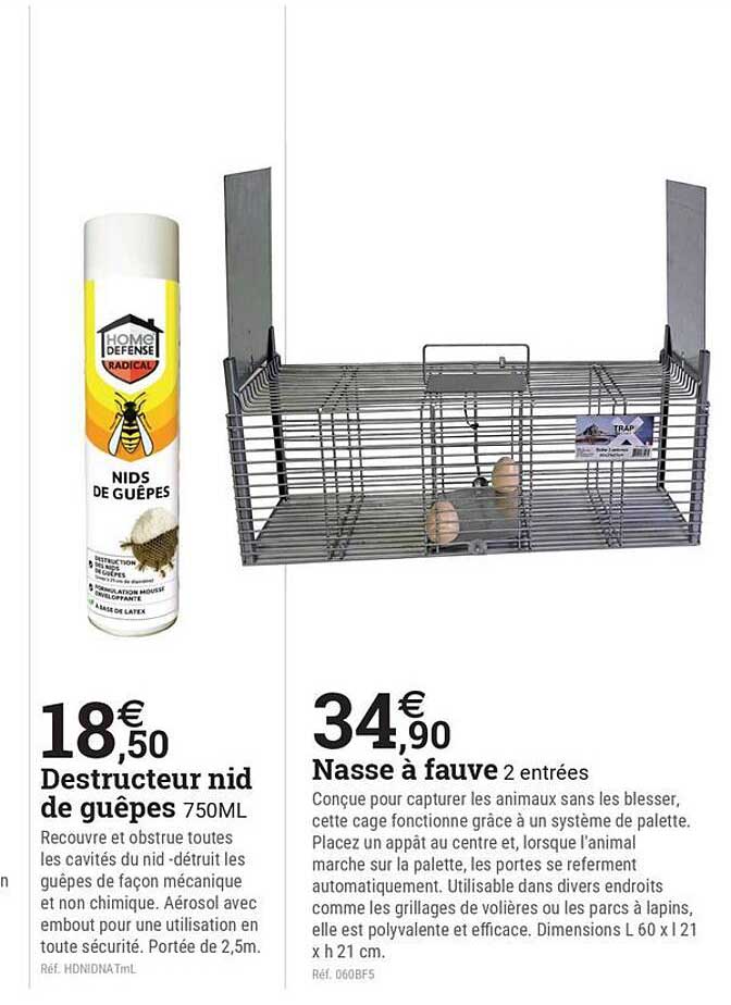 Destructeur nid de guêpes 750ML