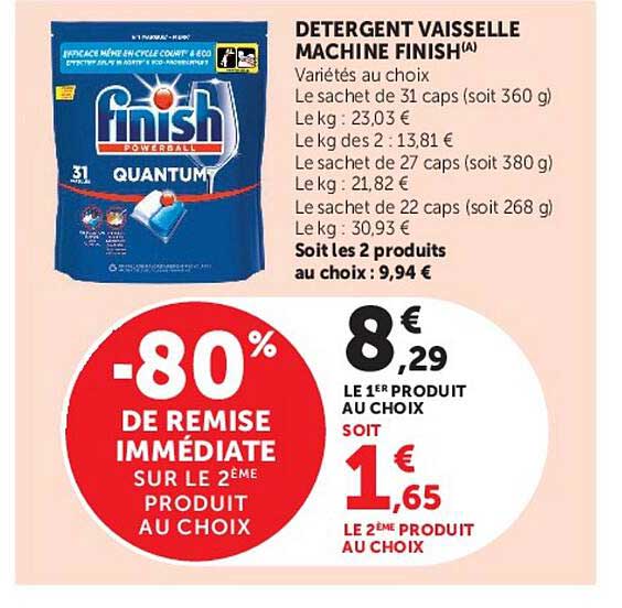 DETERGENT VAISSELLE MACHINE FINISH