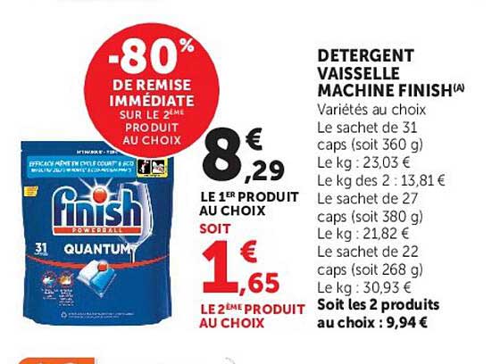 DETERGENT VAISSELLE MACHINE FINISH(A)
