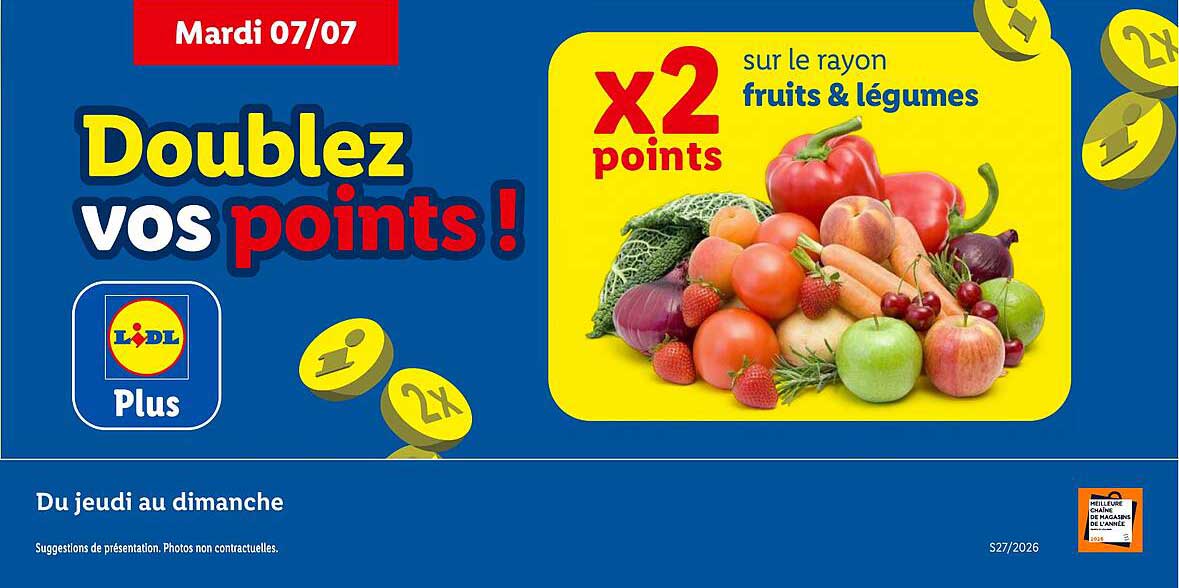 Doublez vos points !