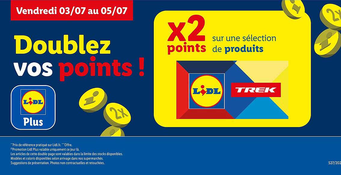 Doublez vos points !