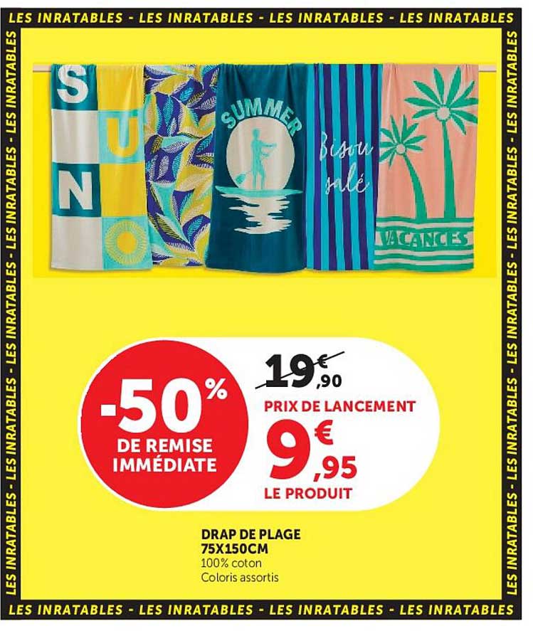 DRAP DE PLAGE 75X150CM