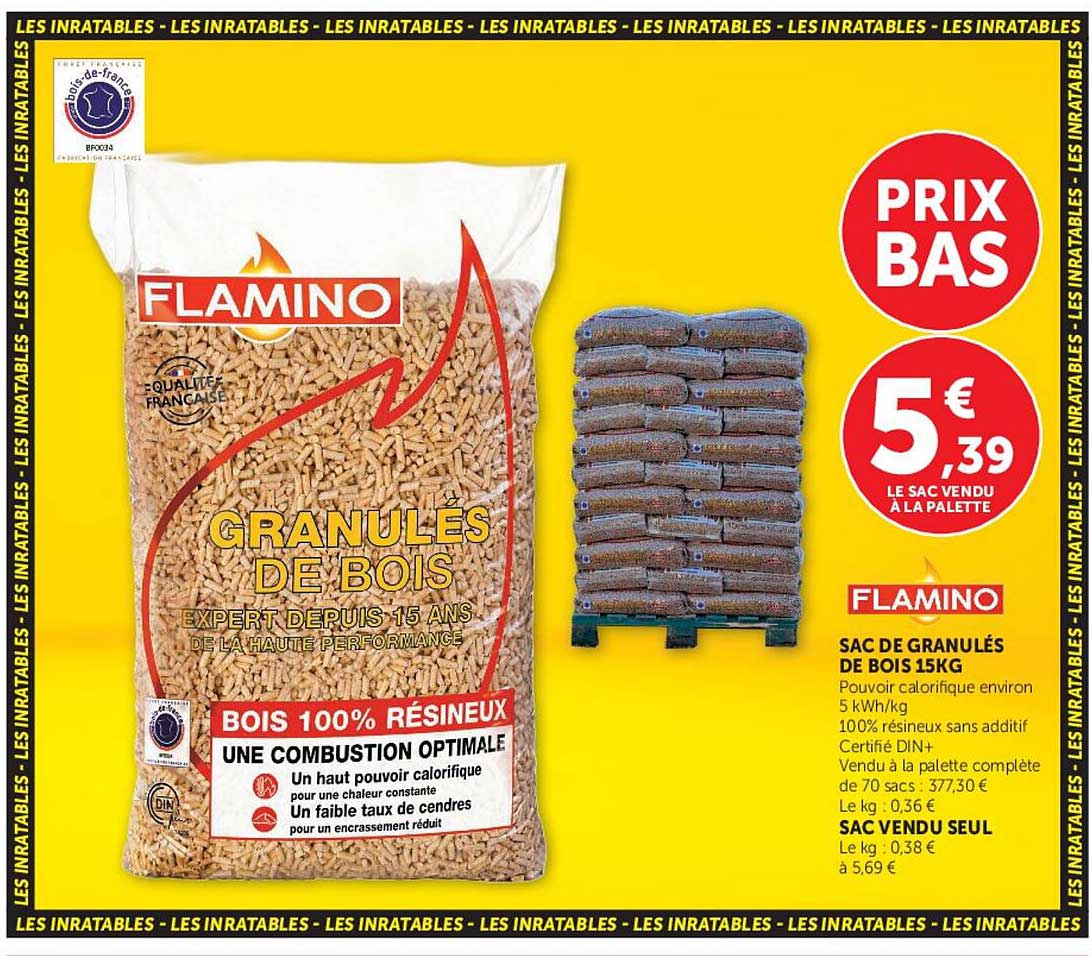 FLAMINO GRANULES DE BOIS