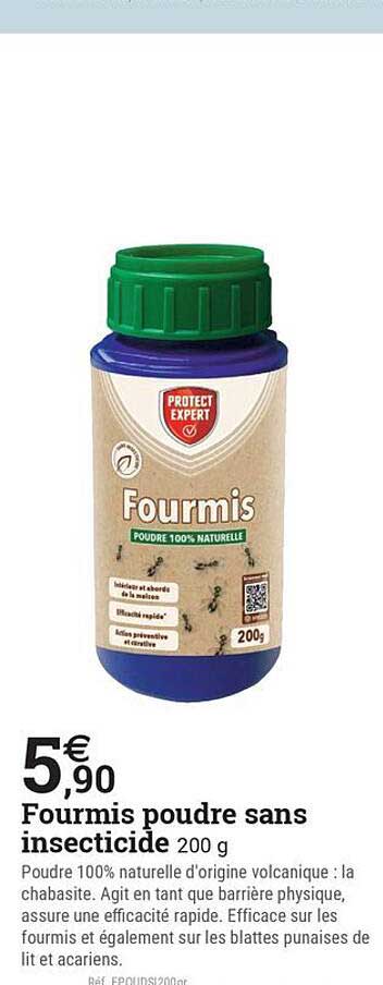 Fourmis poudre sans insecticide 200 g