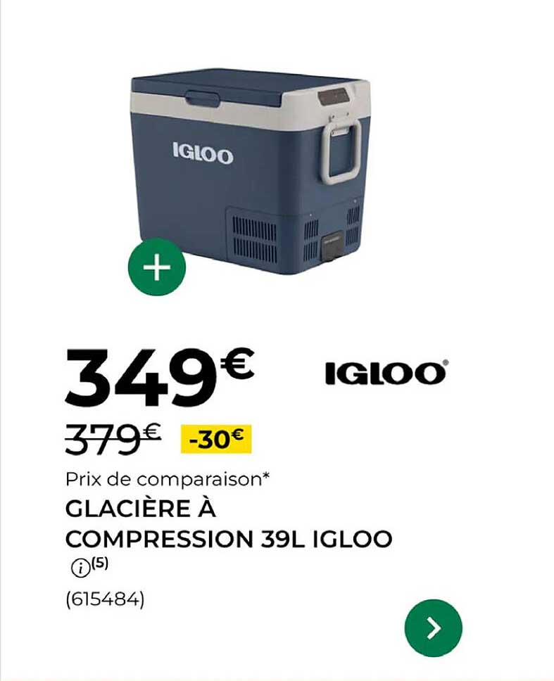 GLACIÈRE À COMPRESSION 39L IGLOO