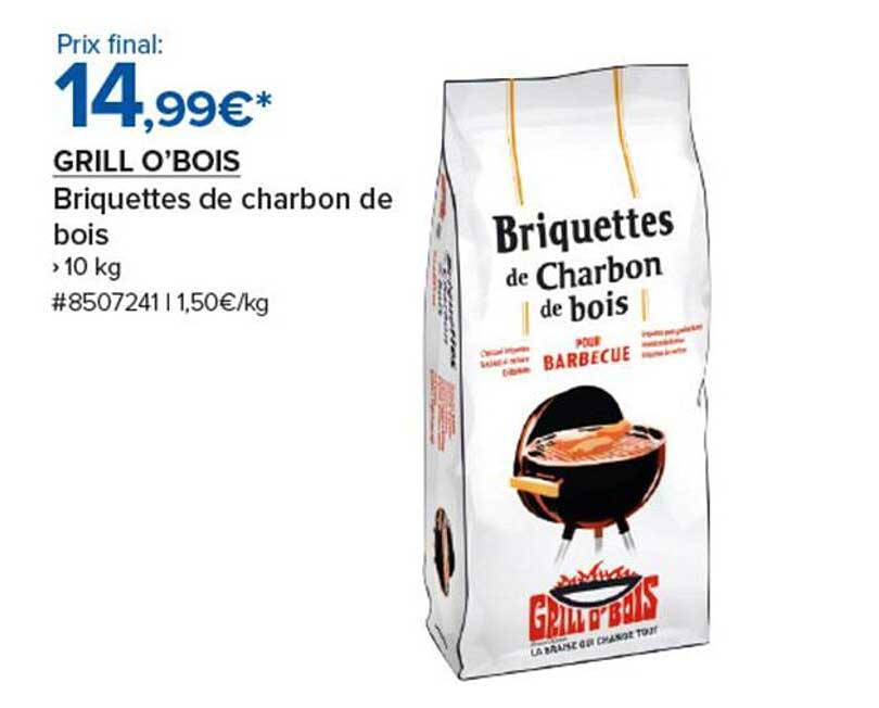GRILL O’BOIS Briquettes de charbon de bois