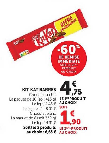 KIT KAT BARRES