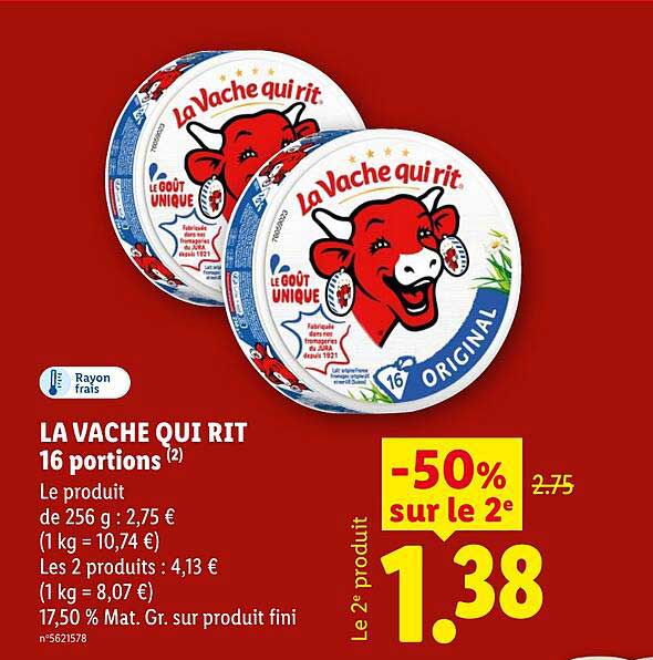 LA VACHE QUI RIT 16 portions
