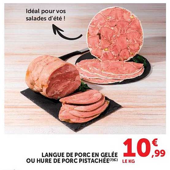 LANGUE DE PORC EN GELÉE OU HURE DE PORC PISTACHÉE