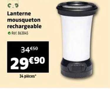 Lanterne mousqueton rechargeable