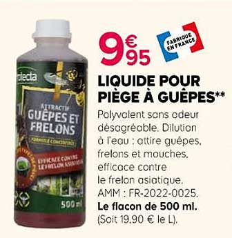 LIQUIDE POUR PIÈGE À GUÊPES**