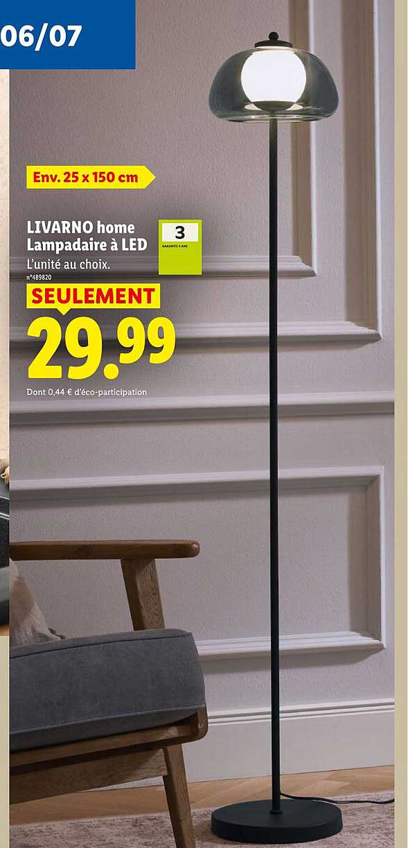 LIVARNO home Lampadaire à LED