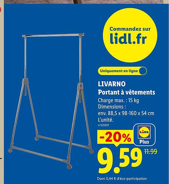 LIVARNO Portant à vêtements
