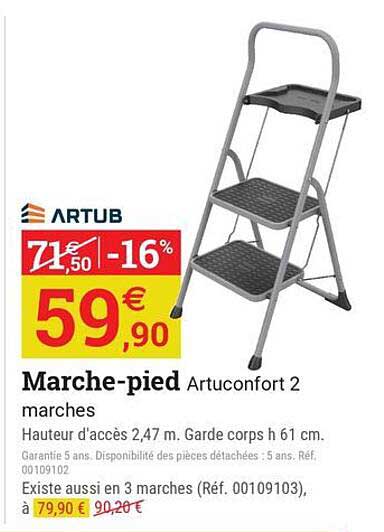 Marche-pied Artuconfort 2 marches