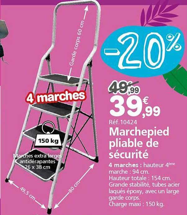 Marchepied pliable de sécurité