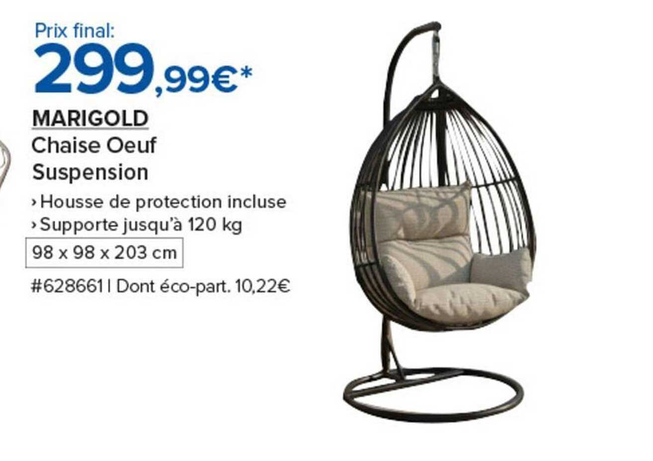 MARIGOLD Chaise Oeuf Suspension