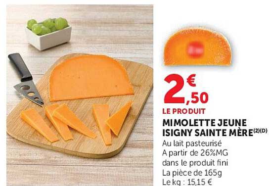 MIMOLETTE JEUNE ISIGNY SAINTE MÈRE