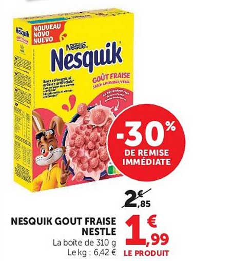 NESQUIK GOUT FRAISE NESTLE