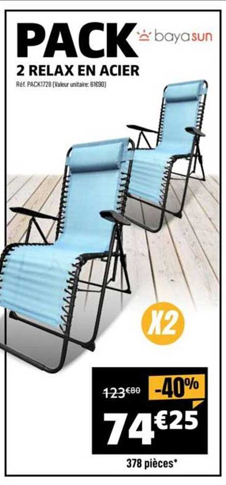 PACK 2 RELAX EN ACIER