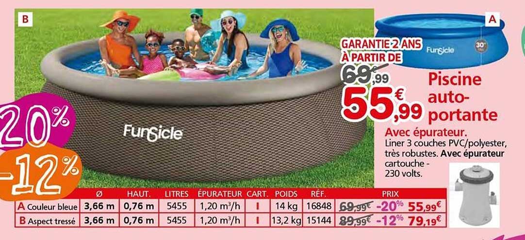 Piscine auto-portante