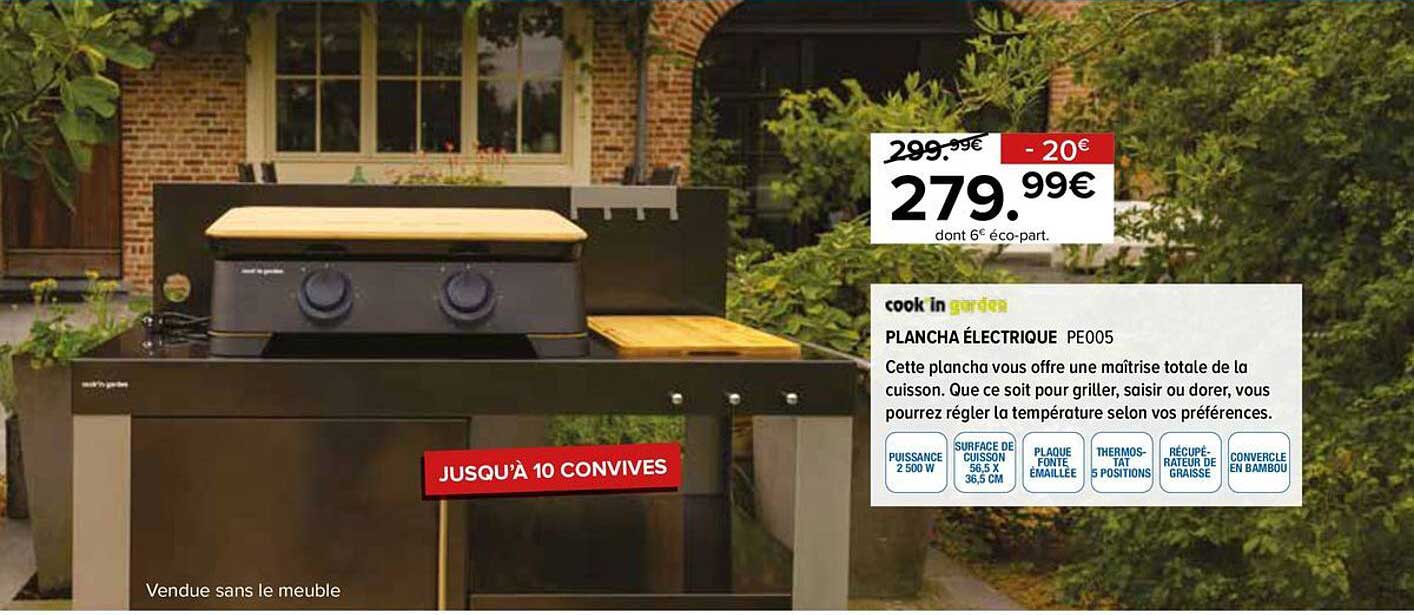 PLANCHA ÉLECTRIQUE PE005