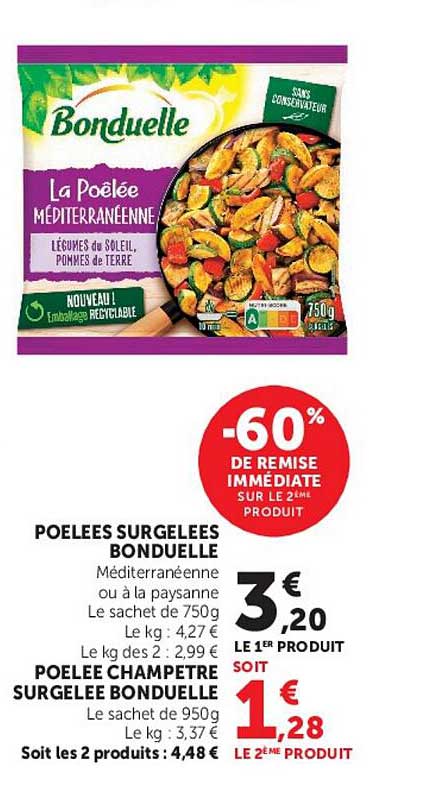 POELEES SURGELEES BONDUELLE
