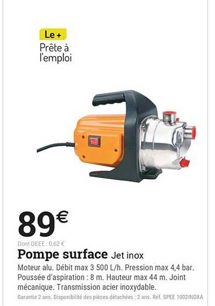 Pompe surface Jet inox