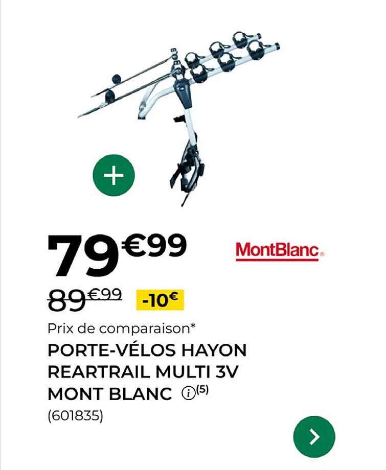 PORTE-VÉLOS HAYON REARTRAIL MULTI 3V MONT BLANC