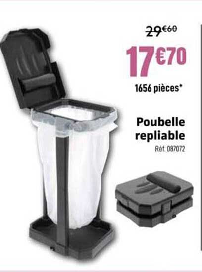 Poubelle repliable