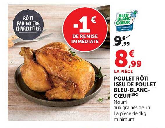 POULET RÔTI ISSU DE POULET BLEU-BLANC-CŒUR(1)(C)