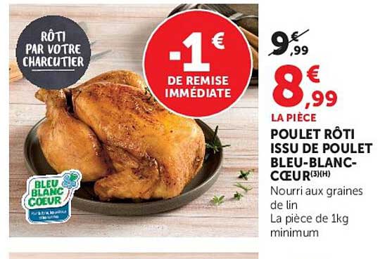 POULET RÔTI ISSU DE POULET BLEU-BLANC-COEUR(3)(H)