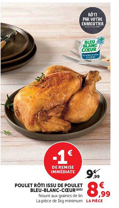 POULET RÔTI POULET BLEU-BLANC-CŒUR